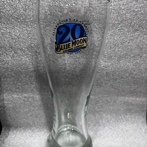 Blue Moon 20th Anniversary Glass